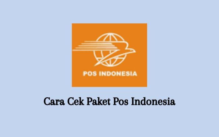 Cara cek resi pengiriman pos Indonesia