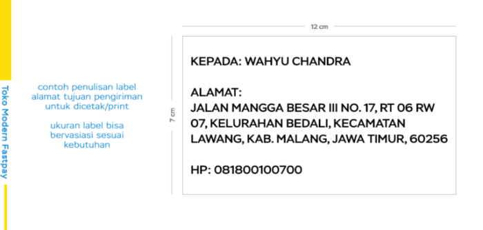 Cara menulis alamat yang benar sesuai standar pos Indonesia